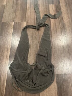 Olive Green Halter Top